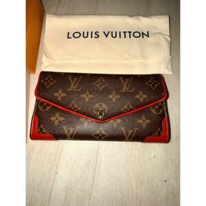 Louis Vuitton Retiro Sarah Wallet w/ red Trim